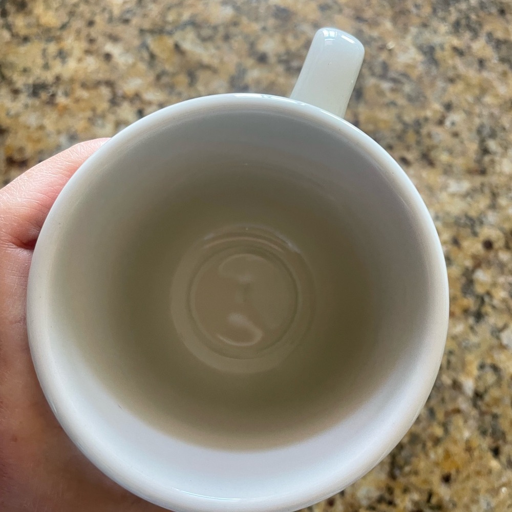 White Ceramic Mug Set with Red and Blue Designs - Picture 8 of 8